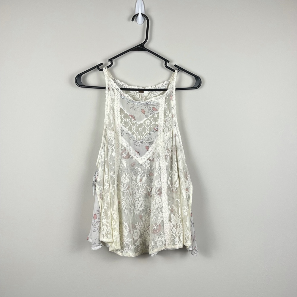 Free People Lace Tie Tank